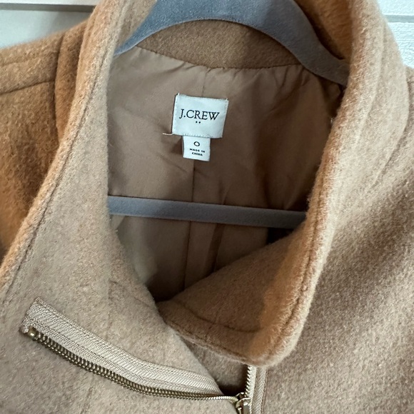 J. Crew Camel Wool Blend Coat - Picture 7 of 8